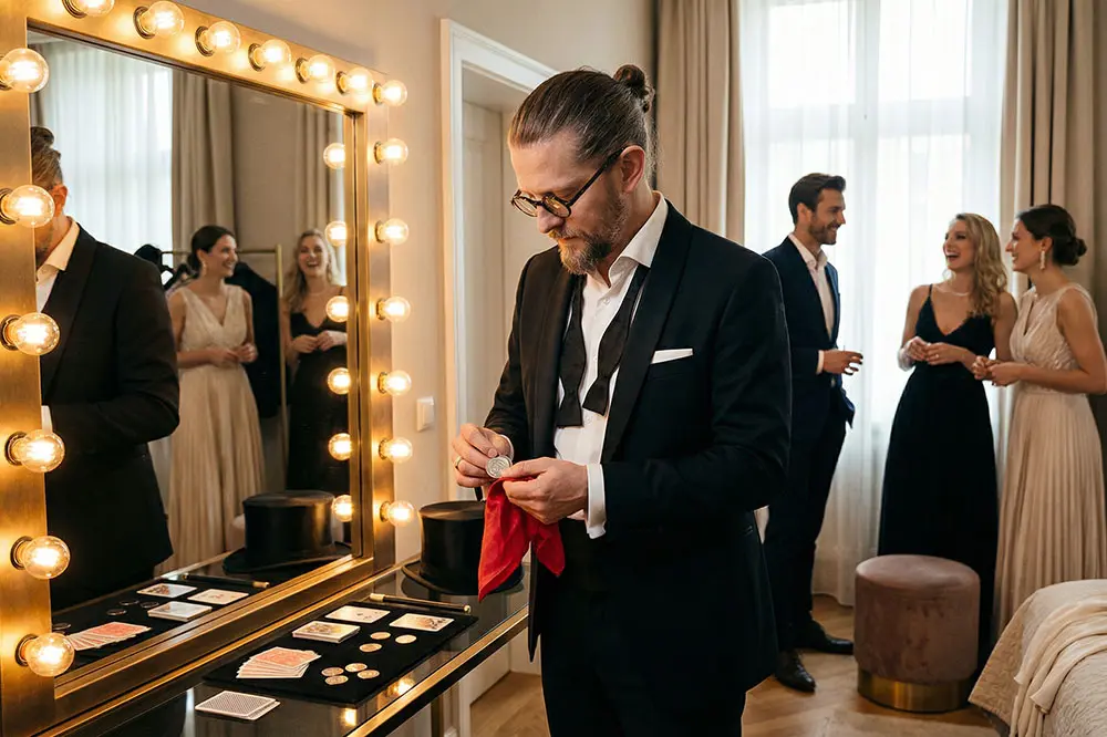 Zauberer Simabu aus Hannover begeistert Gäste mit Close-up Zauberei – echte Reaktionen