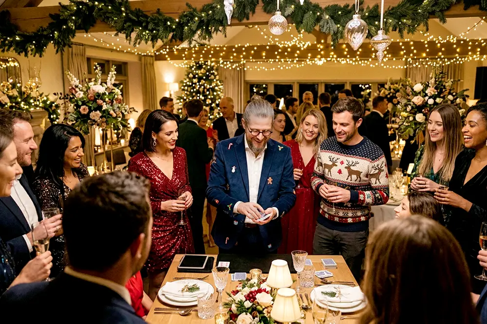 Zauberer Weihnachtsfeier Hannover: Simabu sorgt für staunende Gesichter bei der Firmenweihnachtsfeier