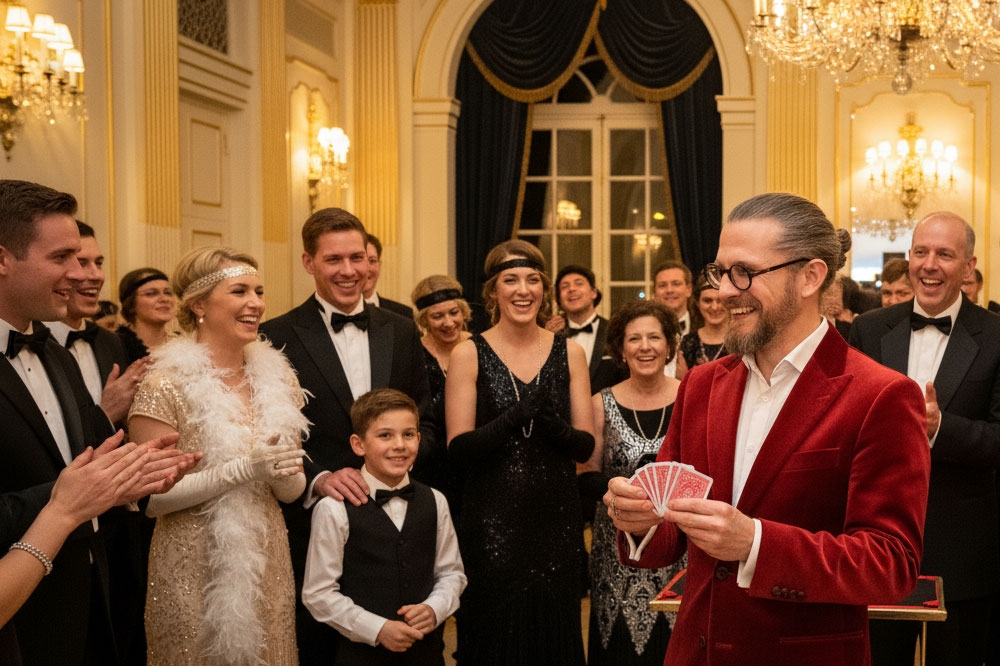 Zauberer für Erwachsenen-Geburtstag in Hannover: Simabu sorgt für Unterhaltung mit Interaktion und starken Reaktionen